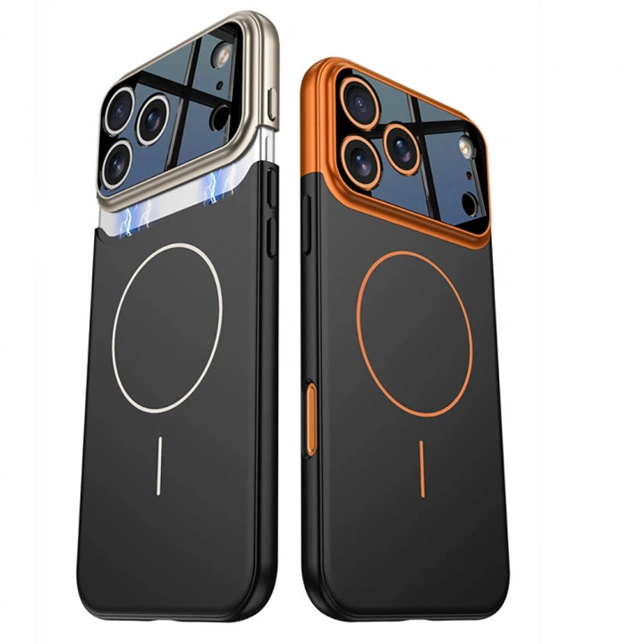 Apple iPhone 17 Pro Kılıf M-safe Şarj Özellikli Çift Parçalı Redclick Napoli Kapak