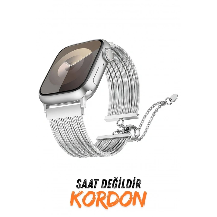 Apple Watch Ultra 2 49mm Redclick KRD-137 Metal Hasır Bilezik Kadın Kordon
