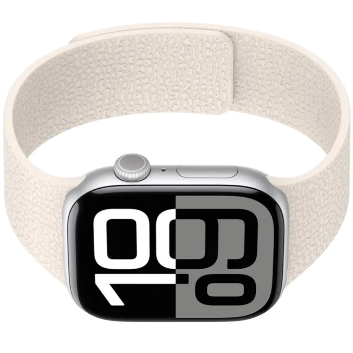 Apple Watch 10 46mm Redclick KRD-136 Kabartma Desenli Mıknatıslı Silikon Kordon