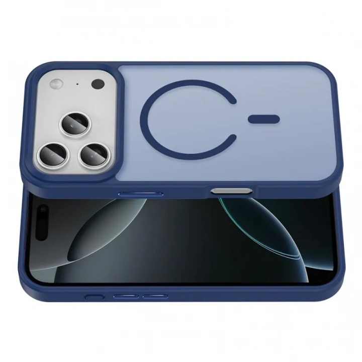 iPhone 17 Pro Max Kılıf M-safe Şarj Özellikli Mat Parmak İzi Bırakmayan Redclick Sio Kapak