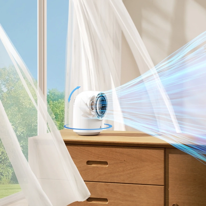 Aecooly TB01 Dijital LED Göstergeli Portatif Soğutucu Vantilatör Masa Fanı