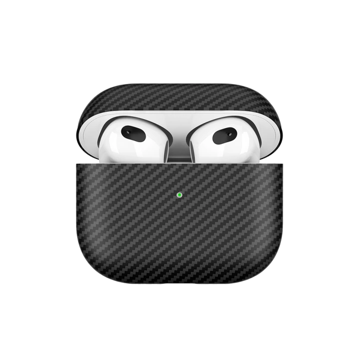 Apple Airpods 3. Nesil Redclick Airbag 43 600D Karbon Fiber Kulaklık Kılıfı