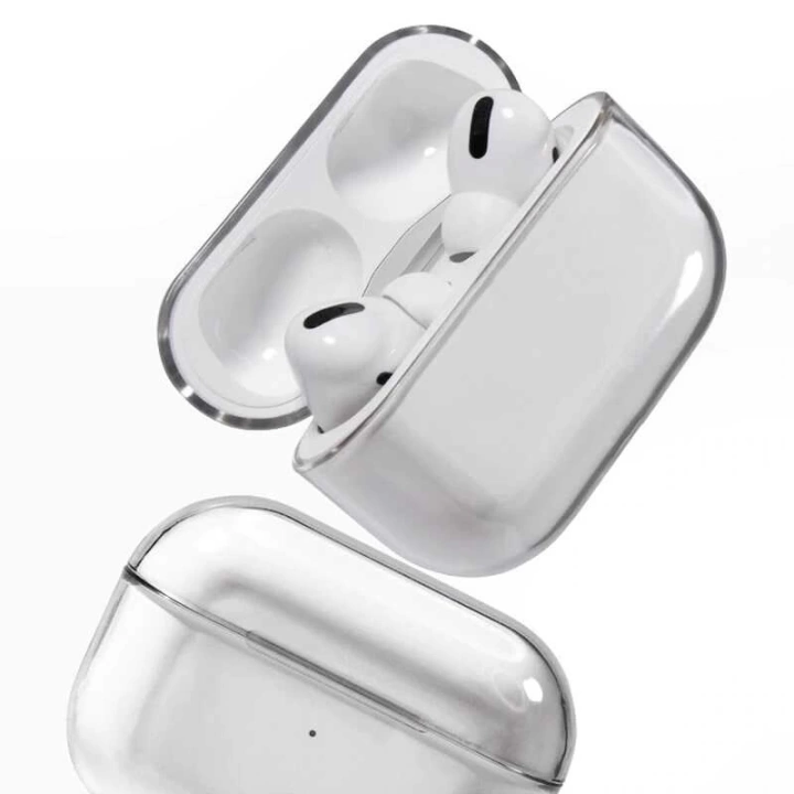 Apple Airpods Pro Kılıf Şeffaf Sert Kristal Redclick Airbag 14 Kılıf