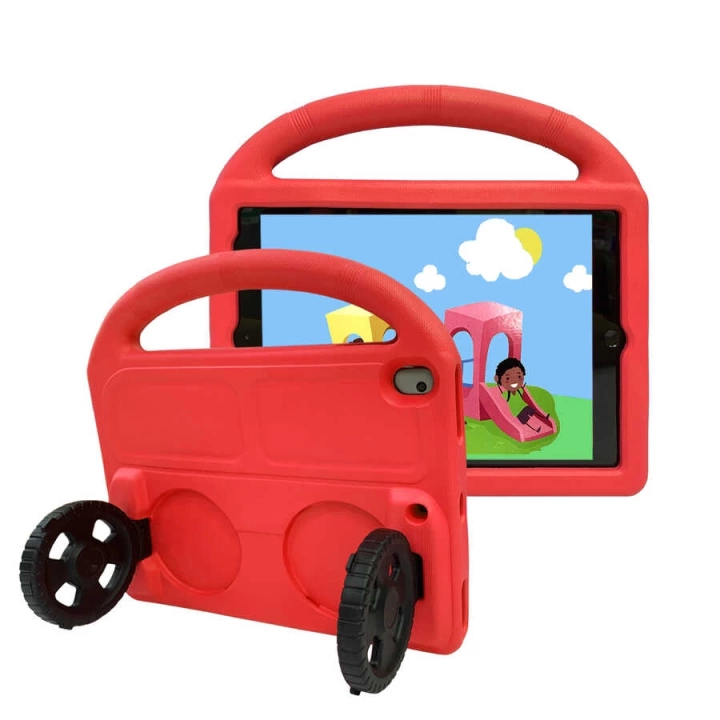 Apple İpad 10.2 (8.nesil) Redclick Wheel Car Tekerlek Standlı Tablet Eva Silikon Kılıf
