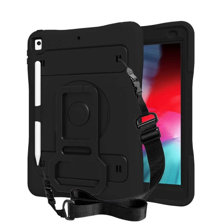 Apple İpad 10.2 (8.nesil) Redclick Yeni Nesil Kalem Bölmeli Defender Tablet Silikon