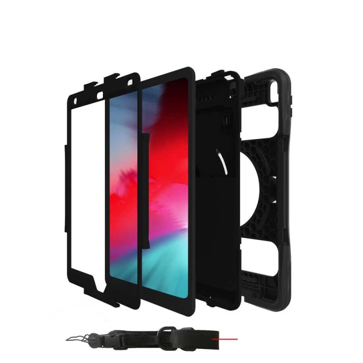 Apple İpad 10.2 (8.nesil) Redclick Yeni Nesil Kalem Bölmeli Defender Tablet Silikon