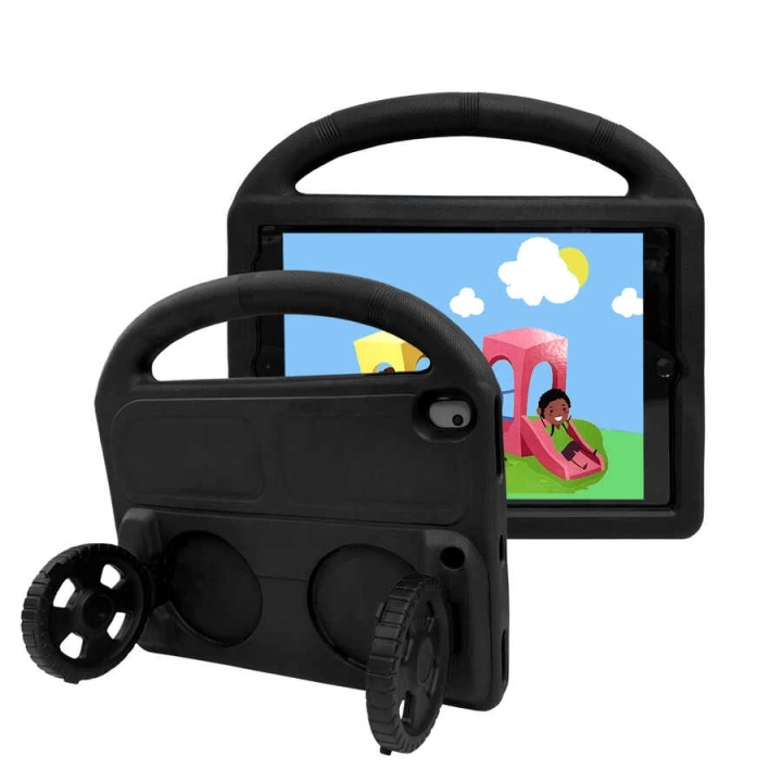 Apple İpad 10.2 (9.nesil) Redclick Wheel Car Tekerlek Standlı Tablet Eva Silikon Kılıf