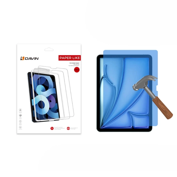 Apple iPad Air 13 2024 Kağıt Hisli Mat ​​​​​​​​​​​​​​​Redclick Paper Like Ekran Koruyucu