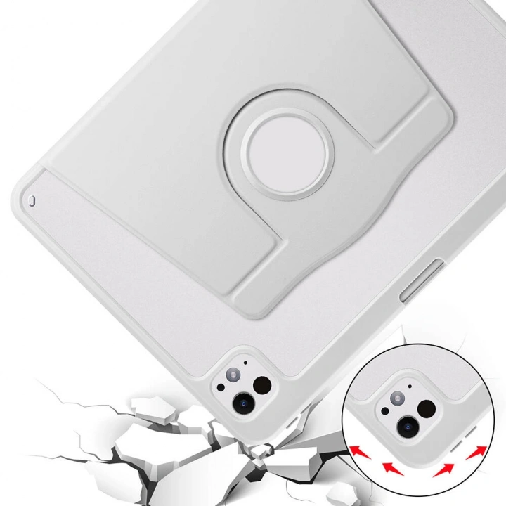 Apple iPad Pro 11 2025 M5 Kılıf Redclick Termik Kalem Bölmeli Dönebilen Standlı Kılıf