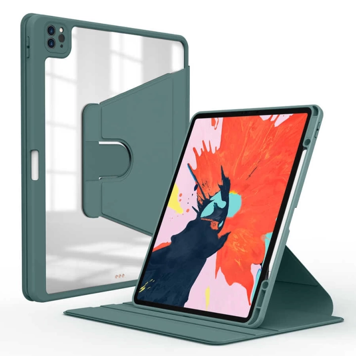 Apple İpad Pro 12.9 2021 (5.nesil) Kılıf Redclick Nayn Dönebilen Standlı Kılıf