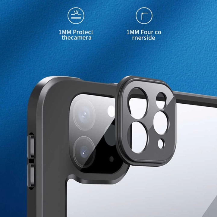 Apple İpad Pro 12.9 2021 (5.nesil) Kılıf Redclick Nort Arkası Şeffaf Standlı Kılıf