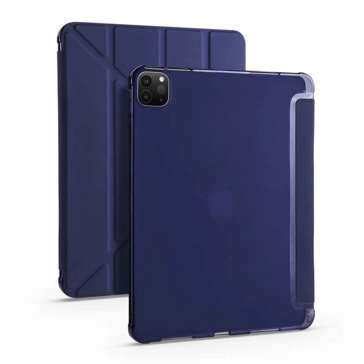 Apple İpad Pro 12.9 2021 (5.nesil) Kılıf Redclick Tri Folding Kalem Bölmeli Standlı Kılıf