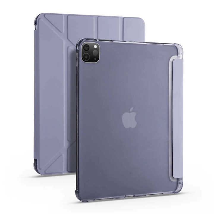Apple İpad Pro 12.9 2021 (5.nesil) Kılıf Redclick Tri Folding Kalem Bölmeli Standlı Kılıf