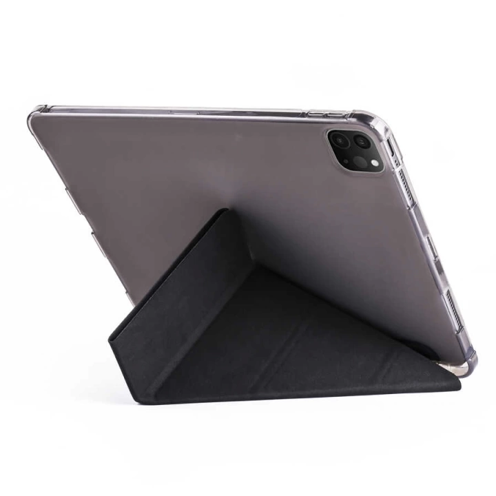 Apple İpad Pro 12.9 2021 (5.nesil) Kılıf Redclick Tri Folding Kalem Bölmeli Standlı Kılıf