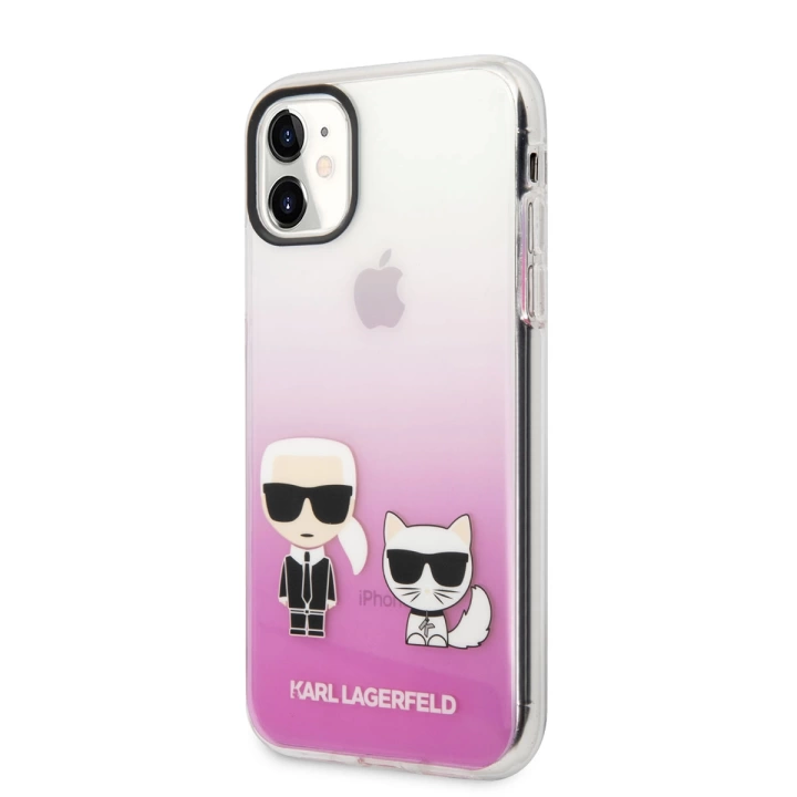 Apple iPhone 11 Kılıf Karl Lagerfeld Sert TPU K&C Dizayn Kapak