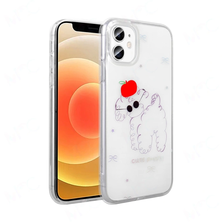 Apple iPhone 11 Kılıf Şeffaf Figürlü Redclick Folk Sert Kapak