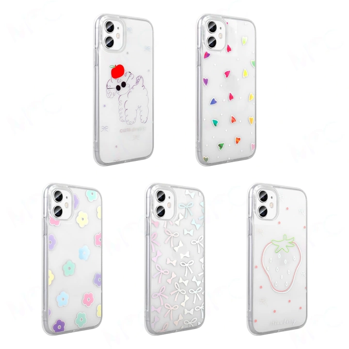 Apple iPhone 11 Kılıf Şeffaf Figürlü Redclick Folk Sert Kapak