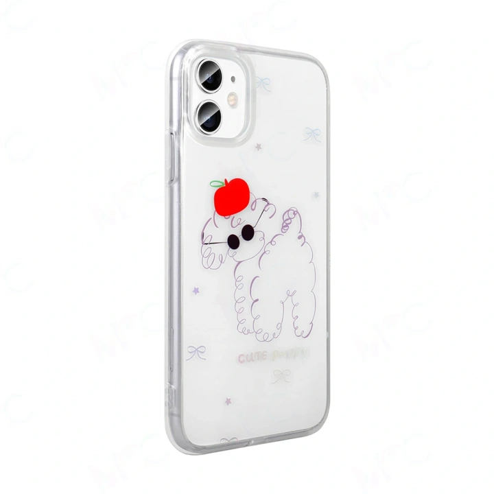 Apple iPhone 11 Kılıf Şeffaf Figürlü Redclick Folk Sert Kapak