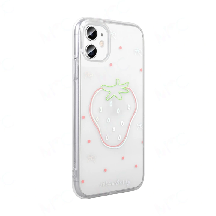 Apple iPhone 11 Kılıf Şeffaf Figürlü Redclick Folk Sert Kapak