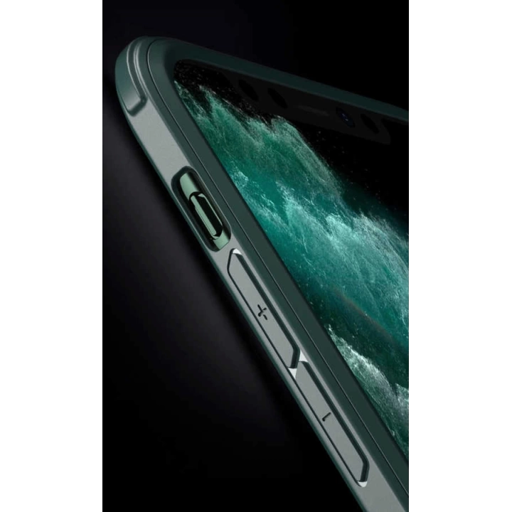 Apple İphone 11 Pro Kılıf Redclick Dor Silikon Temperli Cam Kapak