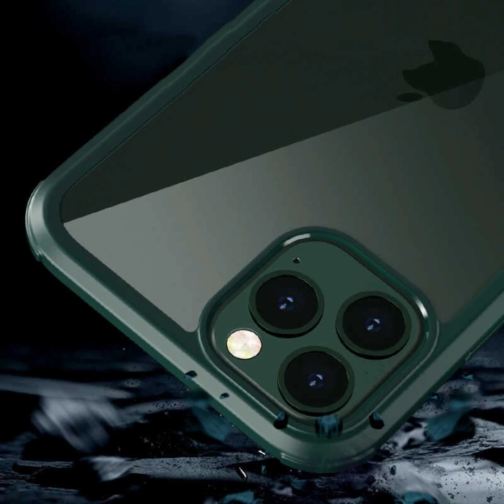 Apple İphone 12 Kılıf Redclick Dor Silikon Temperli Cam Kapak