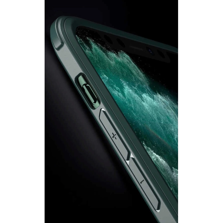 Apple İphone 12 Pro Kılıf Redclick Dor Silikon Temperli Cam Kapak