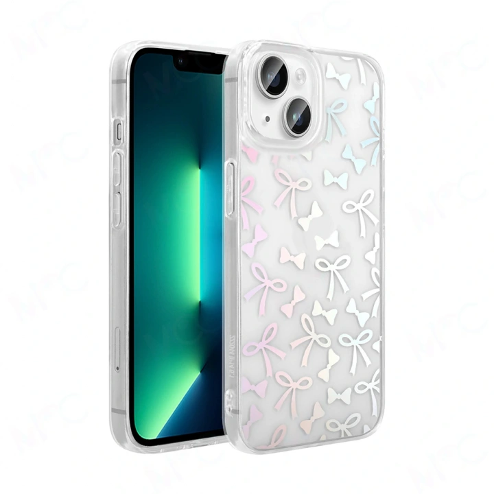 Apple iPhone 13 Kılıf Şeffaf Figürlü Redclick Folk Sert Kapak