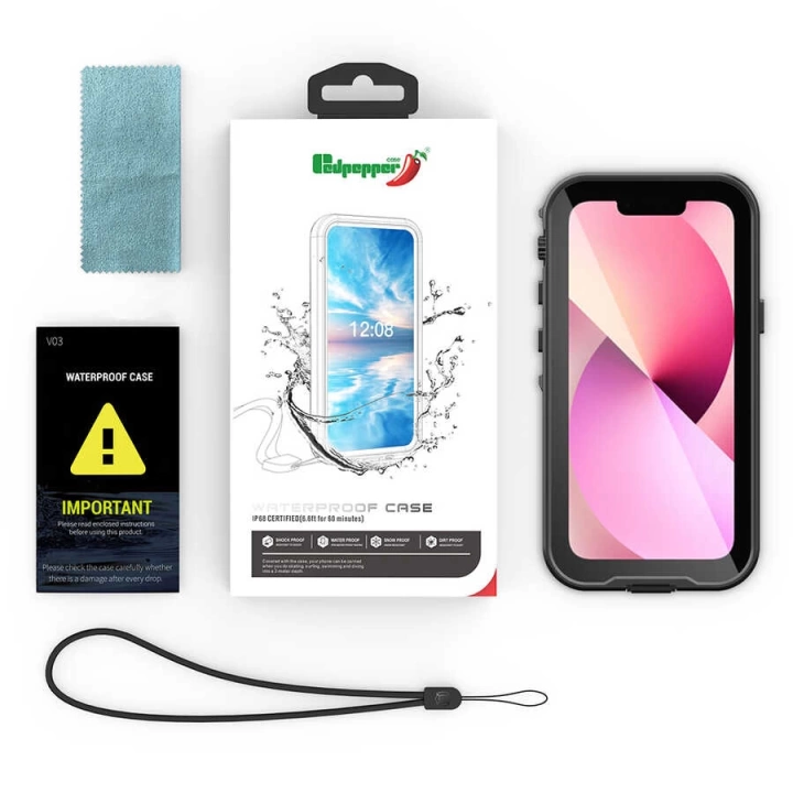 Apple İphone 13 Mini Kılıf 1-1 Su Geçirmez Kılıf
