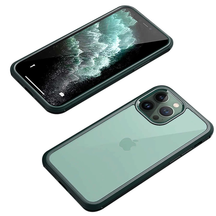 Apple İphone 13 Pro Kılıf Redclick Dor Silikon Temperli Cam Kapak