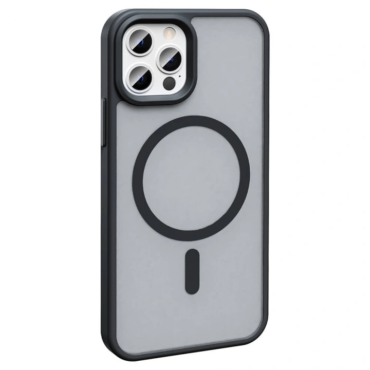 Apple iPhone 13 Pro Max Kılıf Magsafe Şarj Özellikli Mat Arka Yüzey Redclick Sio Kapak