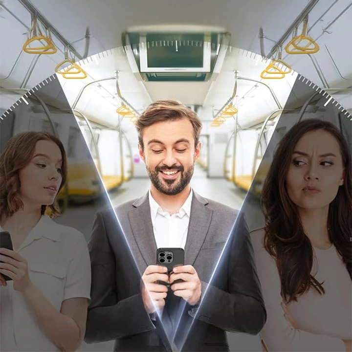 Apple iPhone 13 Redclick 2.5D Oliv Privacy Temperli Cam Ekran Koruyucu + Kolay Uygulama Aparatı