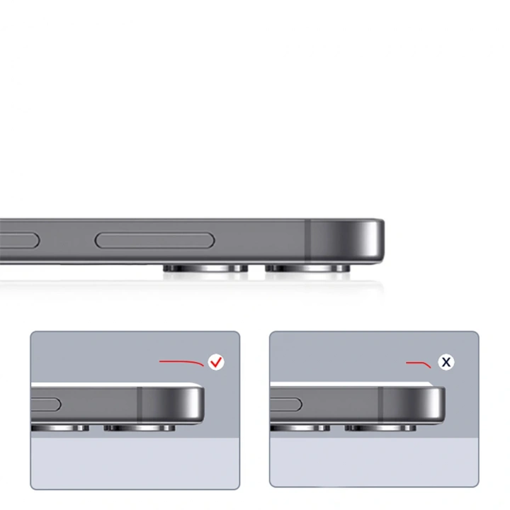 Apple iPhone 13 Redclick 3D Oliv HD Temperli Cam Ekran Koruyucu + Kolay Uygulama Aparatı