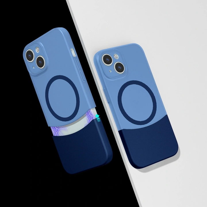 Apple iPhone 14 Kılıf M-Safe Şarj Özellikli Mıknatıslı Redclick Duble Kapak