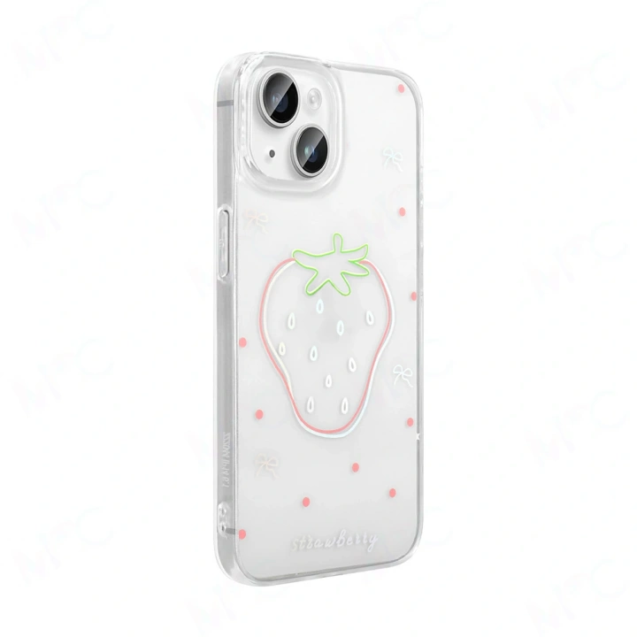 Apple iPhone 14 Kılıf Şeffaf Figürlü Redclick Folk Sert Kapak