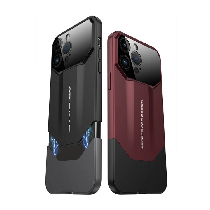 iPhone 14 Pro Max Kılıf Çift Parçalı Mıknatıs Tasarımlı Redclick  Pro İkili Kapak