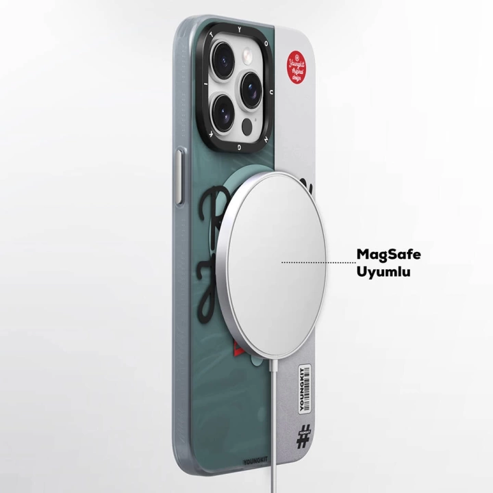 Apple iPhone 14 Pro Max Kılıf Magsafe Şarj Özellikli YoungKit Motorcycle Legend Serisi Kapak