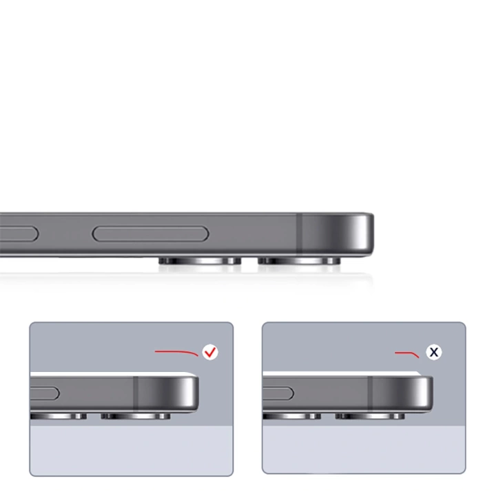 Apple iPhone 14 Redclick 3D Oliv HD Temperli Cam Ekran Koruyucu + Kolay Uygulama Aparatı