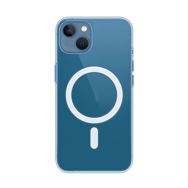 Apple iPhone 15 Kamera Korumalı M-Safe Şarj Özellikli Şeffaf Redclick London Silikon Kapak