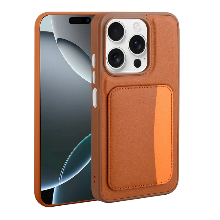 Apple iPhone 15 Kılıf Kartlıklı Redclick X-Kart Silikon Kapak