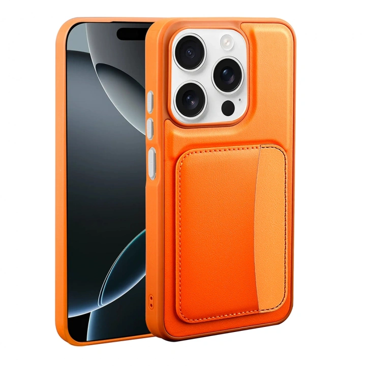 Apple iPhone 15 Kılıf Kartlıklı Redclick X-Kart Silikon Kapak