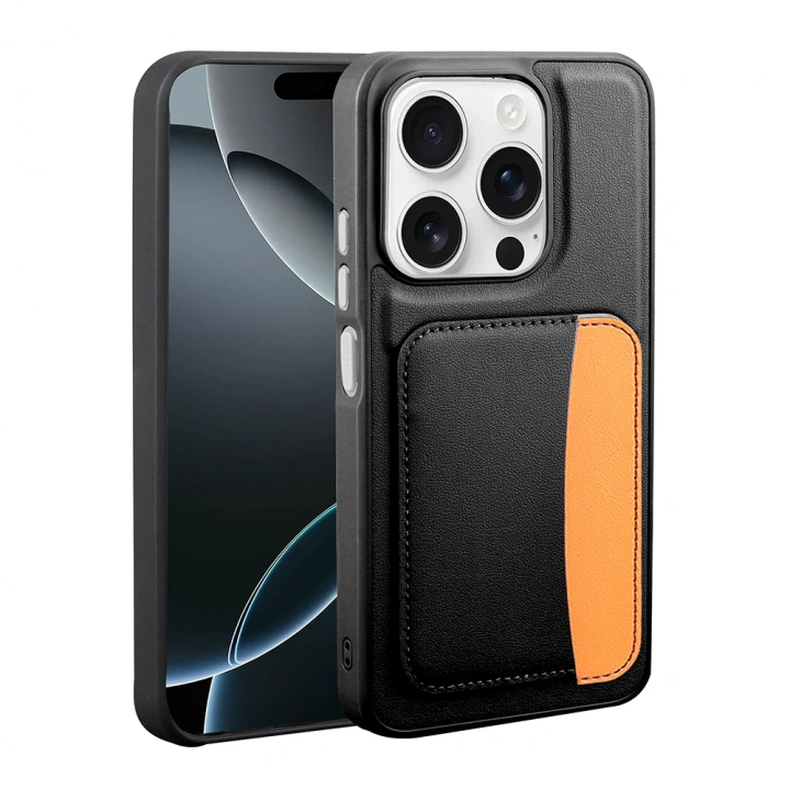 Apple iPhone 15 Kılıf Kartlıklı Redclick X-Kart Silikon Kapak