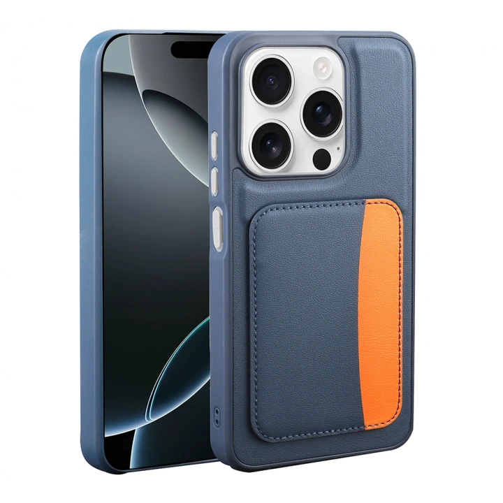 Apple iPhone 15 Kılıf Kartlıklı Redclick X-Kart Silikon Kapak