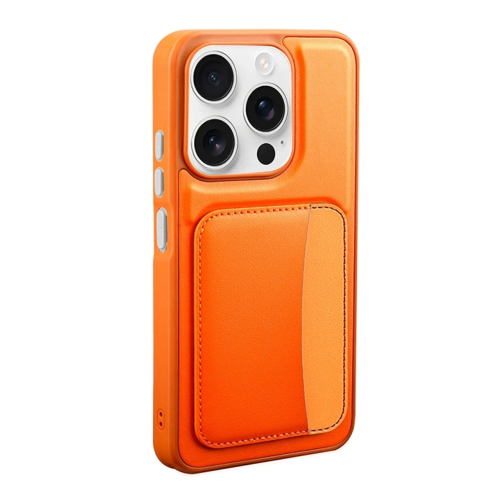 Apple iPhone 15 Kılıf Kartlıklı Redclick X-Kart Silikon Kapak