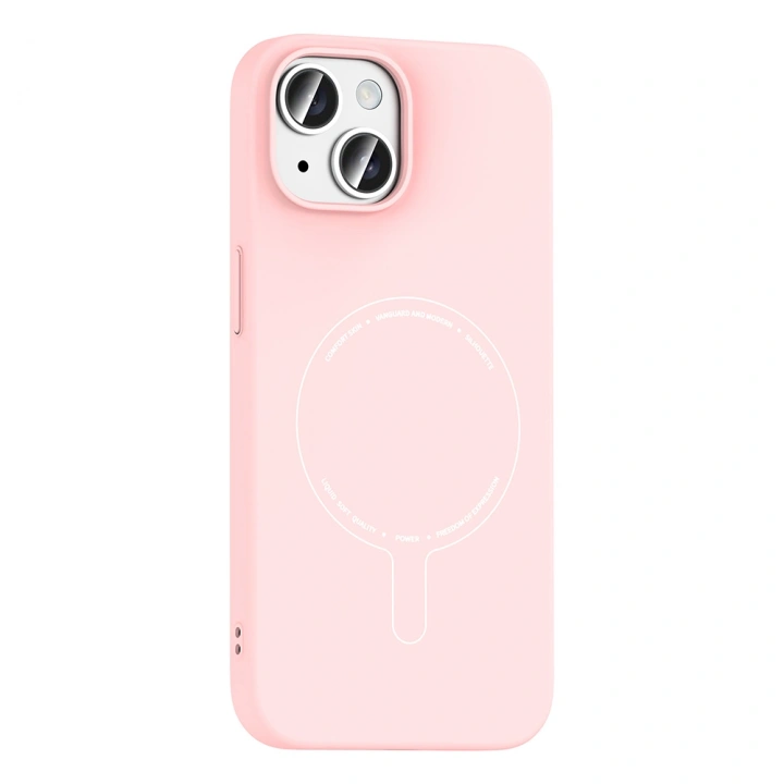 Apple iPhone 15 Kılıf M-Safe Şarj Özellikli Kamera Korumalı Redclick Elio Sert PC Kapak