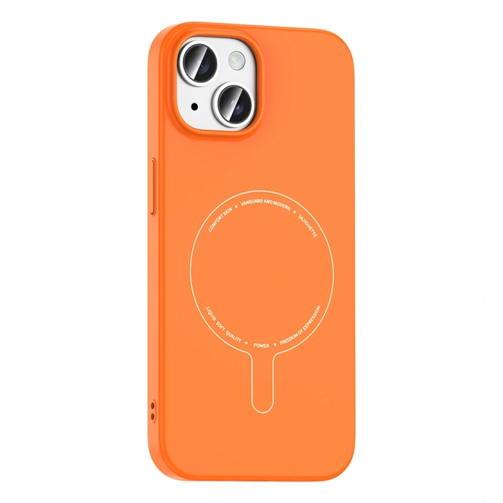 Apple iPhone 15 Kılıf M-Safe Şarj Özellikli Kamera Korumalı Redclick Elio Sert PC Kapak