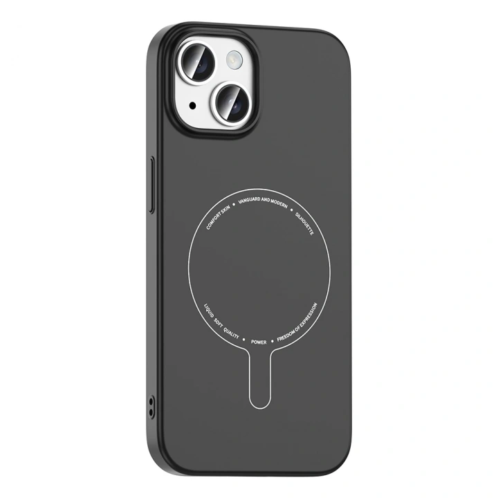 Apple iPhone 15 Kılıf M-Safe Şarj Özellikli Kamera Korumalı Redclick Elio Sert PC Kapak
