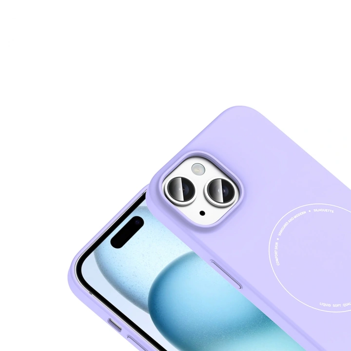 Apple iPhone 15 Kılıf M-Safe Şarj Özellikli Kamera Korumalı Redclick Elio Sert PC Kapak