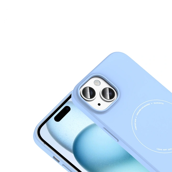 Apple iPhone 15 Kılıf M-Safe Şarj Özellikli Kamera Korumalı Redclick Elio Sert PC Kapak