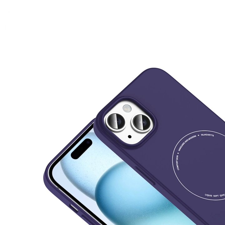 Apple iPhone 15 Kılıf M-Safe Şarj Özellikli Kamera Korumalı Redclick Elio Sert PC Kapak