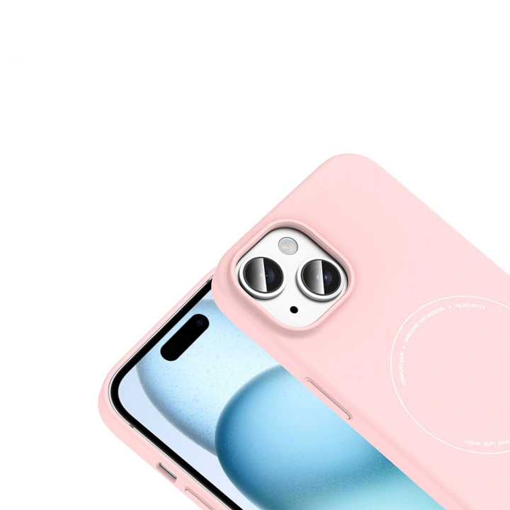Apple iPhone 15 Kılıf M-Safe Şarj Özellikli Kamera Korumalı Redclick Elio Sert PC Kapak